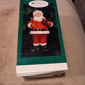 Vintage Hallmark Keepsake Santa Ornament 1996 Keepsake Collectors Club